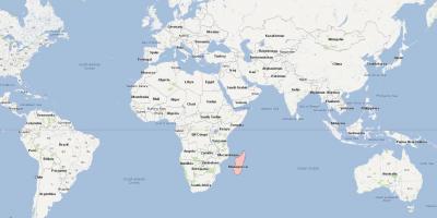 A világ térképe Madagaszkár