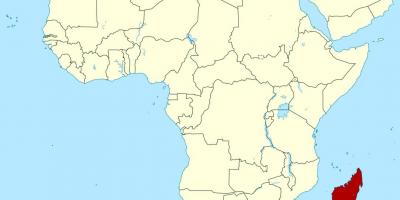 Madagaszkár afrika térkép