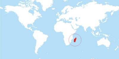Térkép Madagaszkár hely a világon