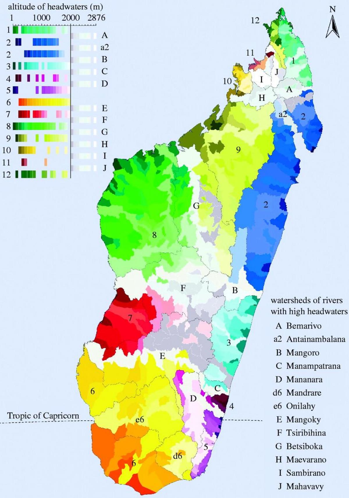 térkép Madagaszkár éghajlat