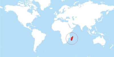 Térkép Madagaszkár hely a világon