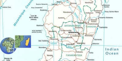 Térkép Madagaszkár folyó