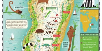 Térkép Madagaszkár térkép gyerekeknek